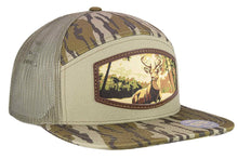 Load image into Gallery viewer, Buck Woven Patch Old School Camo Hat.: OS Harvest Camo