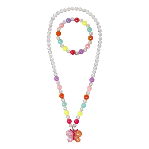 Butterfly Necklace & Bracelet Set