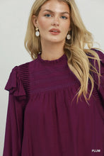 Load image into Gallery viewer, Plum Perfect Ruffle Top