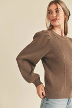 Load image into Gallery viewer, Carla Cable Knit Sweater - Taupe