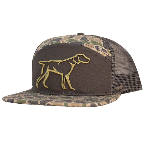 Fieldstone Youth 7 Panel 3D Puff Dog Hat - Camo