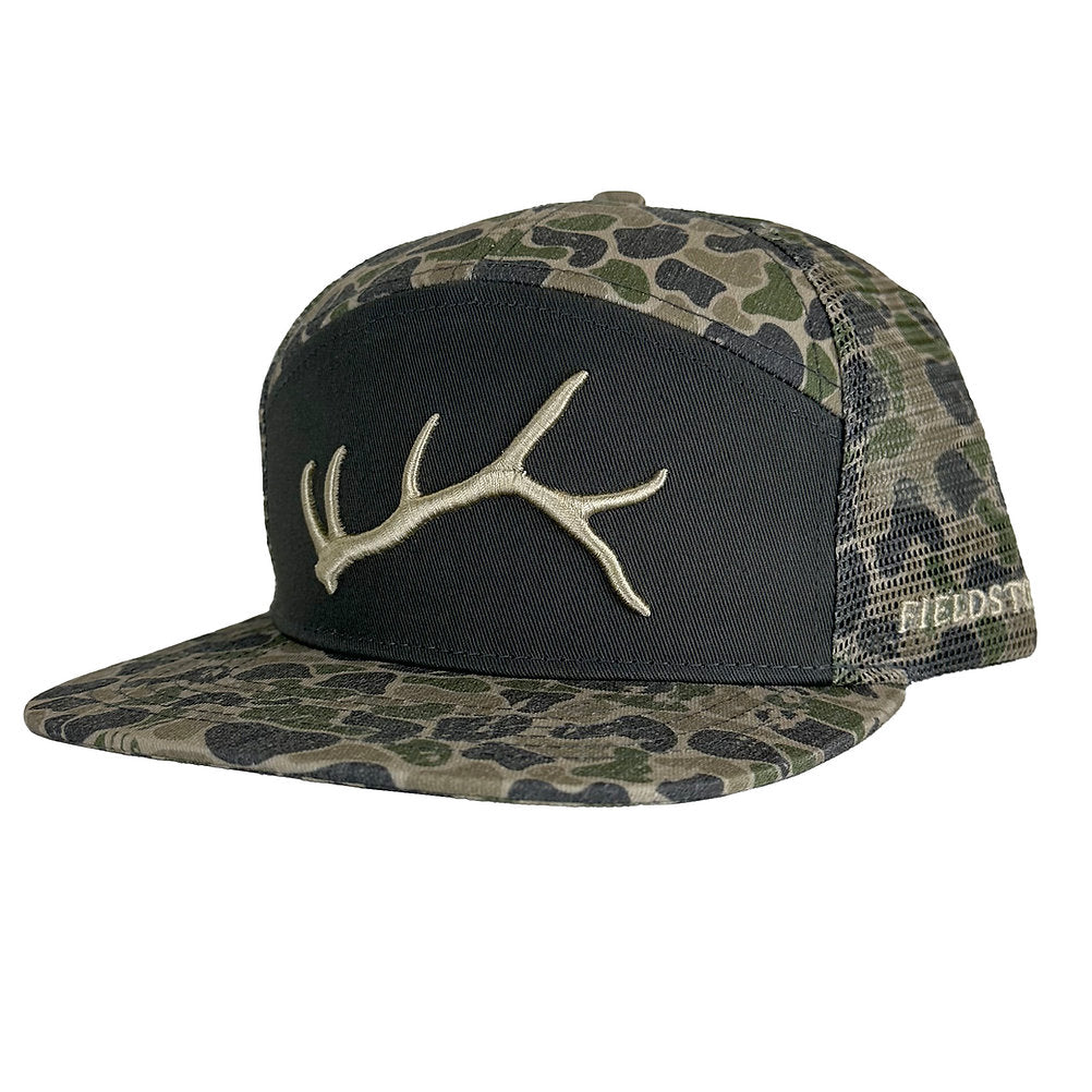 Fieldstone Backwoods 7 Panel Camo Shadow Shed Hat