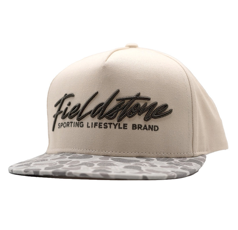 Fieldstone Youth Canvas Marsh Camo Bill Hat