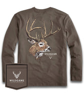 Fieldstone Wildgame Buck Long Sleeve Tee - Brown