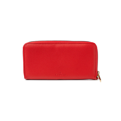 Kedzie Eclipse Zip-Around Clutch - Red