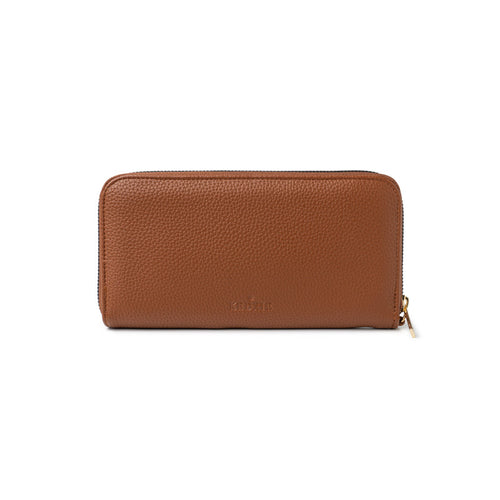 Kedzie Eclipse Zip-Around Clutch - Chestnut