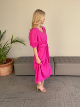 Load image into Gallery viewer, Lydia Tiered Midi Dress - Pink