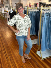 Load image into Gallery viewer, Bri Vintage Print Top - Olive *Regular &amp; Curvy*