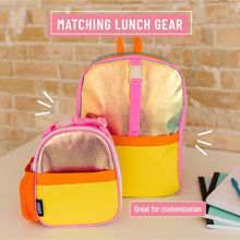 Load image into Gallery viewer, Kid&#39;s Pack It All Backpack - Orange Shimmer