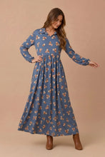 Load image into Gallery viewer, Floral Babydoll Fit and Flare Maxi Dress