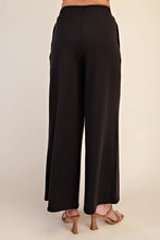 Load image into Gallery viewer, Allie Wide Leg Pull On Pants - Black