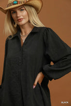 Load image into Gallery viewer, Kimberly Jacquard Dress - Black