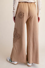 Load image into Gallery viewer, Mocha Crochet Patch Pants