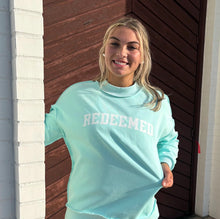 Load image into Gallery viewer, Word Warrior - Reversible Sweatshirt - Hope &amp; Redeemed - Mint