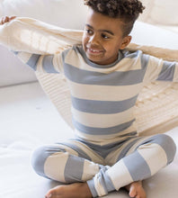 Load image into Gallery viewer, Burt's Bees Rugby Stripe Organic Cotton Sleep &amp; Play