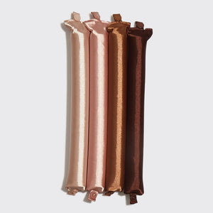 Kitsch Satin Jumbo Flexi Rods 4pc - Rosewood