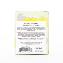 Load image into Gallery viewer, Luxe Jasmine Tea + Ginger Shower Steamer Fizzy Bomb
