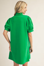 Load image into Gallery viewer, Brittani Puff Sleeve Dress - Green