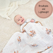 Load image into Gallery viewer, Noah's Ark Muslin Baby Blanket