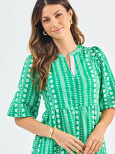 Load image into Gallery viewer, The Riley Dress - Heritage Stitch Green