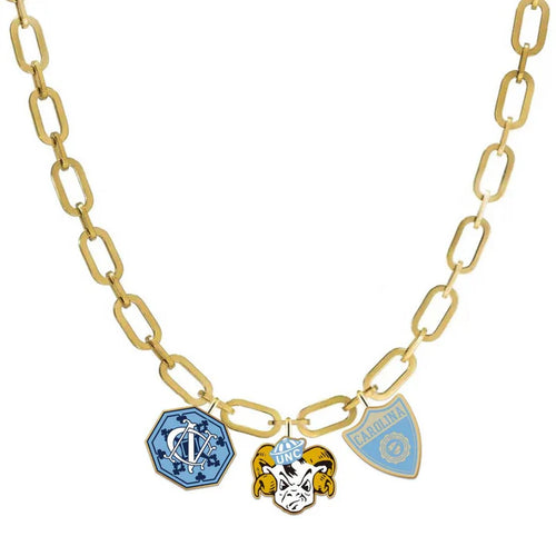 UNC College Vault Charm Necklace