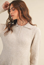 Load image into Gallery viewer, Audrey Sweater Dress - Oatmeal