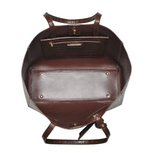Load image into Gallery viewer, Tiffany Croc Tote Bag - Chocolate