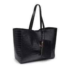 Load image into Gallery viewer, Tiffany Croc Tote Bag - Black