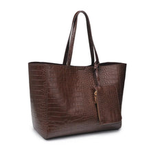 Load image into Gallery viewer, Tiffany Croc Tote Bag - Chocolate