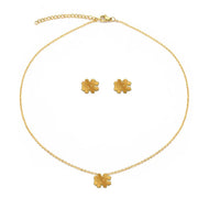 North Carolina College Vault Stud & Necklace Set - Gold