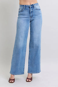 Judy Blue HW Vintage Wash Retro Wide Leg Jean