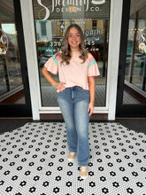 Load image into Gallery viewer, Kiara Ruffle Sleeve Top - Blush