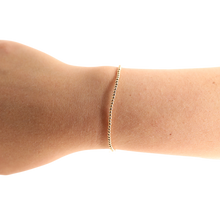 Load image into Gallery viewer, Beaded Blondes: 2MM Gold Beaded Bracelet: Petite 6.25 inch