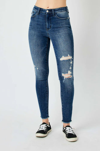 Judy Blue Hi-Waisted Destroyed Skinny Jean