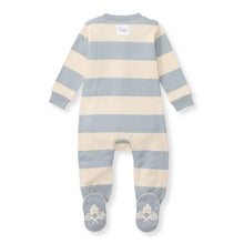 Load image into Gallery viewer, Burt's Bees Rugby Stripe Organic Cotton Sleep &amp; Play