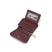 Load image into Gallery viewer, Ben Pebble Trifold Wallet - Wine