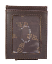 Load image into Gallery viewer, Mallard Men's Magnetic Front Pocket Old School Camo Leather Wallet.: Brown/Tan Camo