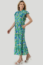 Load image into Gallery viewer, Betsy Midi Dress - Green Floral