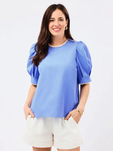 Load image into Gallery viewer, Mary Square Thea Top - Blue