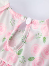 Load image into Gallery viewer, Girl's Embroidered Cross Petal Dress
