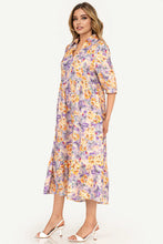 Load image into Gallery viewer, Madison Floral Midi Dress - Lilac