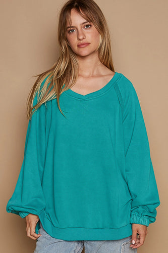 The Crissy Pullover - Evergreen Teal