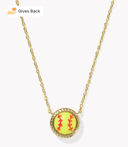 Kendra Scott Softball Necklace - Gold