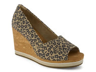 TOMS Shoes - Essential Wedge - Oatmeal Leopard Spots