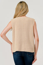 Load image into Gallery viewer, London Sweater Vest - Cream