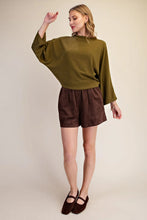 Load image into Gallery viewer, Devon Boat Neck Pullover Top - Olive