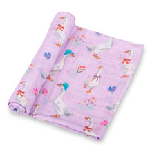 Load image into Gallery viewer, Cute Goose Muslin Swaddle Blanket