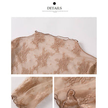 Load image into Gallery viewer, Veronica White Mesh Blouse - Long Sleeve Lace Top