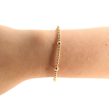 Load image into Gallery viewer, Beaded Blondes Live Bracelet in Gold: Petite 6.25 inch