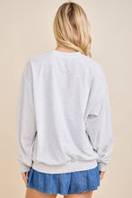 Load image into Gallery viewer, USA Patchwork Graphic Pullover - Heather Ivory